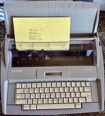 Brother SX-4000 Electronic Typewriter Tested Working Vintage Word Processor
