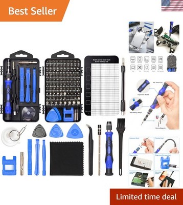 Professional Quality 124-Piece Screwdriver Set for Computer and Mobile Repairs