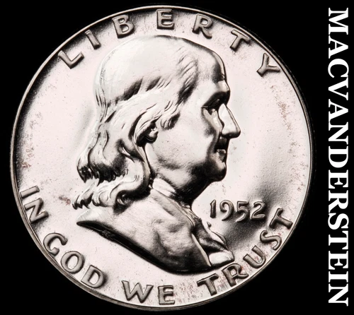 1952 Silver Franklin Half Dollar-Choice Gem Proof Lustrous No Reserve #i5856