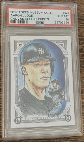 2017 Topps Museum Coll AARON JUDGE Canvas Coll Rookie PSA 10 Gem Mint NY Yankees