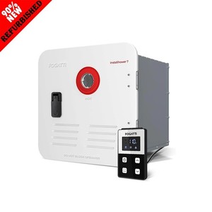 FOGATTI RV Tankless Water Heater InstaShower 7 with 15 x 15 in White Door DC 12V