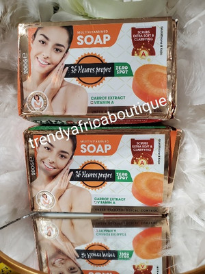 X 2 Soap. Zero Spot 36 Heures Propre Multivitamins Soap. Carrot Extracts & Vit. 