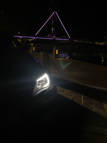 Black LED DRL Day Time Projector Head Lights for Subaru MY08-14 WRX STI XENON - Picture 7 of 11