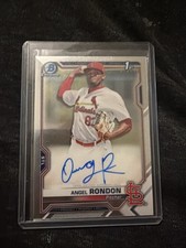 Angel Rondon 1st AUTO 2021 Bowman Chrome Prospects Rookie Card Cardinals CPA-ARO
