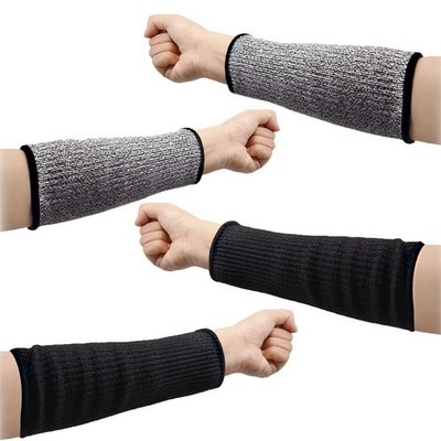2 Pairs Cut Resistant Forearm Protection Sleeves Level 5 Arm Protection for Work