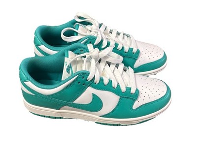 Nike Dunk Low White Clear Jade Sneakers New Without Original Box