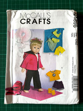 18" Doll Clothes Sewing Pattern McCalls Crafts M4896 - 4 Outfits