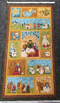 BENARTEX Star Of Wonder By Nancy Halvorsen 60cm Advent Panel 100% Premium Cotton