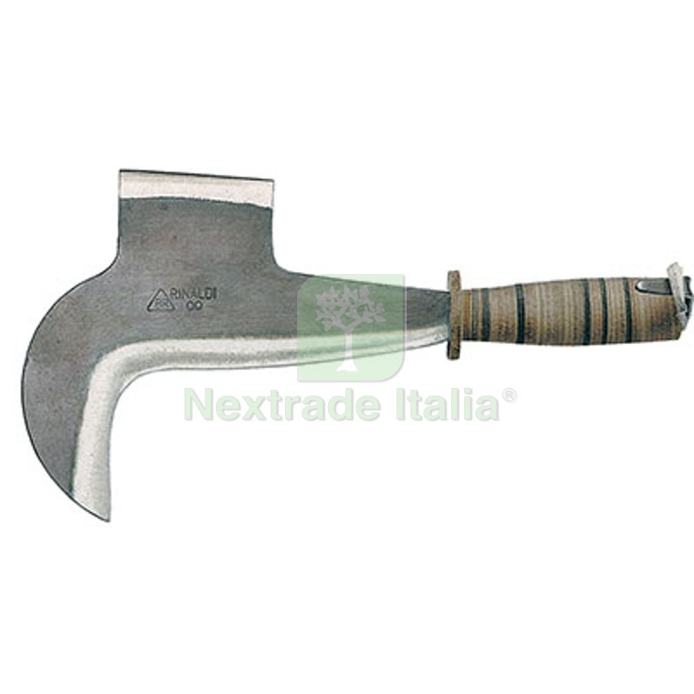 Rinaldi 118 Pennato Tipo Toscana Acciaio Forgiato e Cuoio cm 23