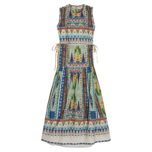 TUCKERNUCK Emporio Sirenuse Positano Pulcheria Jada Print Dress NWT Size 48 (12) - Picture 2 of 10