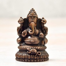Handmade Copper Lord Ganesha Ganpati Idol Statue Antique Finish