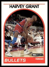1989-90 Hoops Harvey Grant Rookie Washington Bullets #67