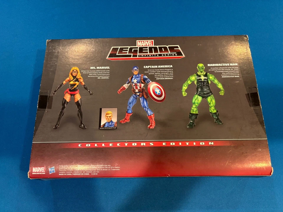 LEYENDAS DE MARVEL Ms Marvel-Capitán América-Hombre Radioactivo Paquete de 3 Objetivo Exclusivo Foto 2 de 3