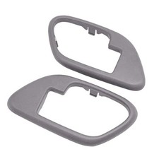 Interior Door Handle Trim Bezel Compatible with 1995-2000 Silverado Tahoe Gray