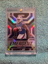 2022 Panini Prizm James Cook Emergent Silver RC #E-13 Bills