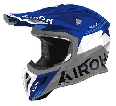 AIRROH AVIATOR ACE 2 FURY BLUE GLOSS CROSS ENDURO HELMET SIZE M