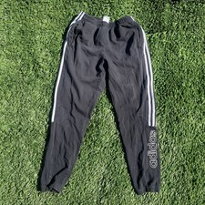Adidas Men's M Black 3-Stripe Jogger Sweatpants Performance Athletic Casual