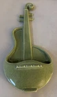 Red Wing USA Pottery  Vintage Violin Wall Pocket Speckled Green M-1484 MCM