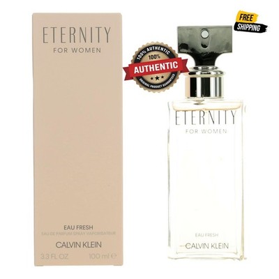 Eternity Eau Fresh by Calvin Klein, 3.3 oz EDP Spray for Women