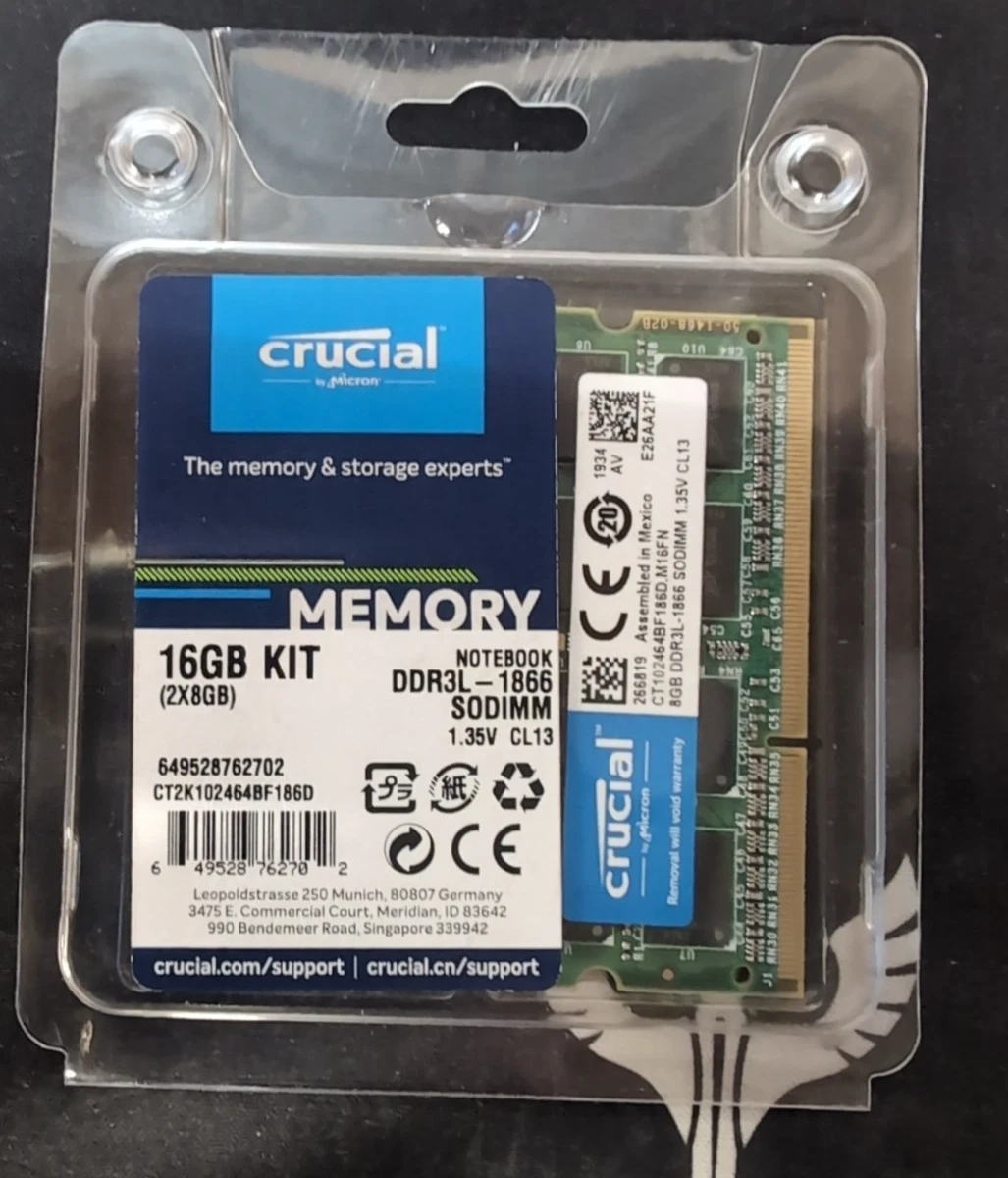Preços baixos em Computador Crucial PC3-14900 (DDR3-1866