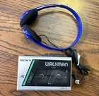 Sony Walkman WM-11 Stereo Cassette Player W/  Headphones Working Vintage