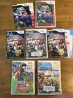 Nintendo Wii Case and Manual Lot-Mario Galaxy, Smash Bros,Super Sluggers,Party 8