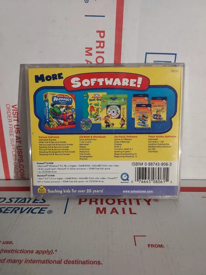 Software PC School Zone Beginning Reading Grades 1 2 Ages 5-7 No Keys - #13 - Image 2 of 2