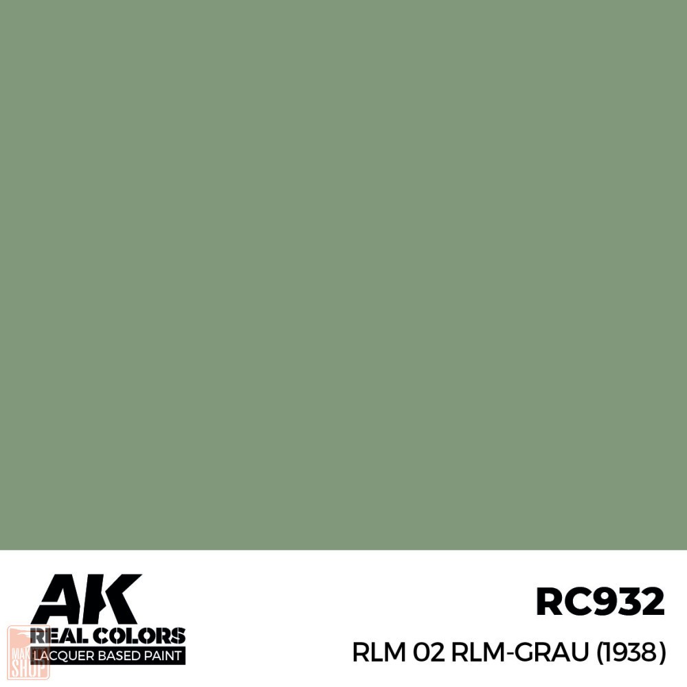 AK Interactive RC932 - RLM 02 RLM-GRAY (1938) 17 Ml - New