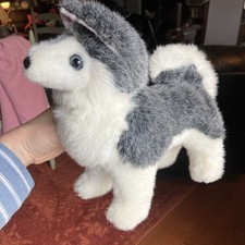 Standing Blue-eyed Cute Husky Plush Dog No Tag Stuffed Animal Essa