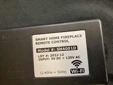 Durablow SH4001 Dual WiFi (2.4G+5G) Fireplace Remote Control Kit
