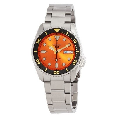 Seiko Men's 5 Sports Automatic Orange Dial Watch - SRPK35K1 NEW | eBay