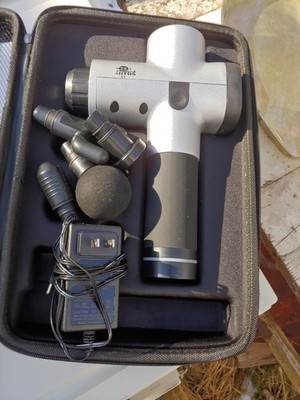Massage Gun Muscle Massager Deep Tissue Percussion Portable  Pro Silver