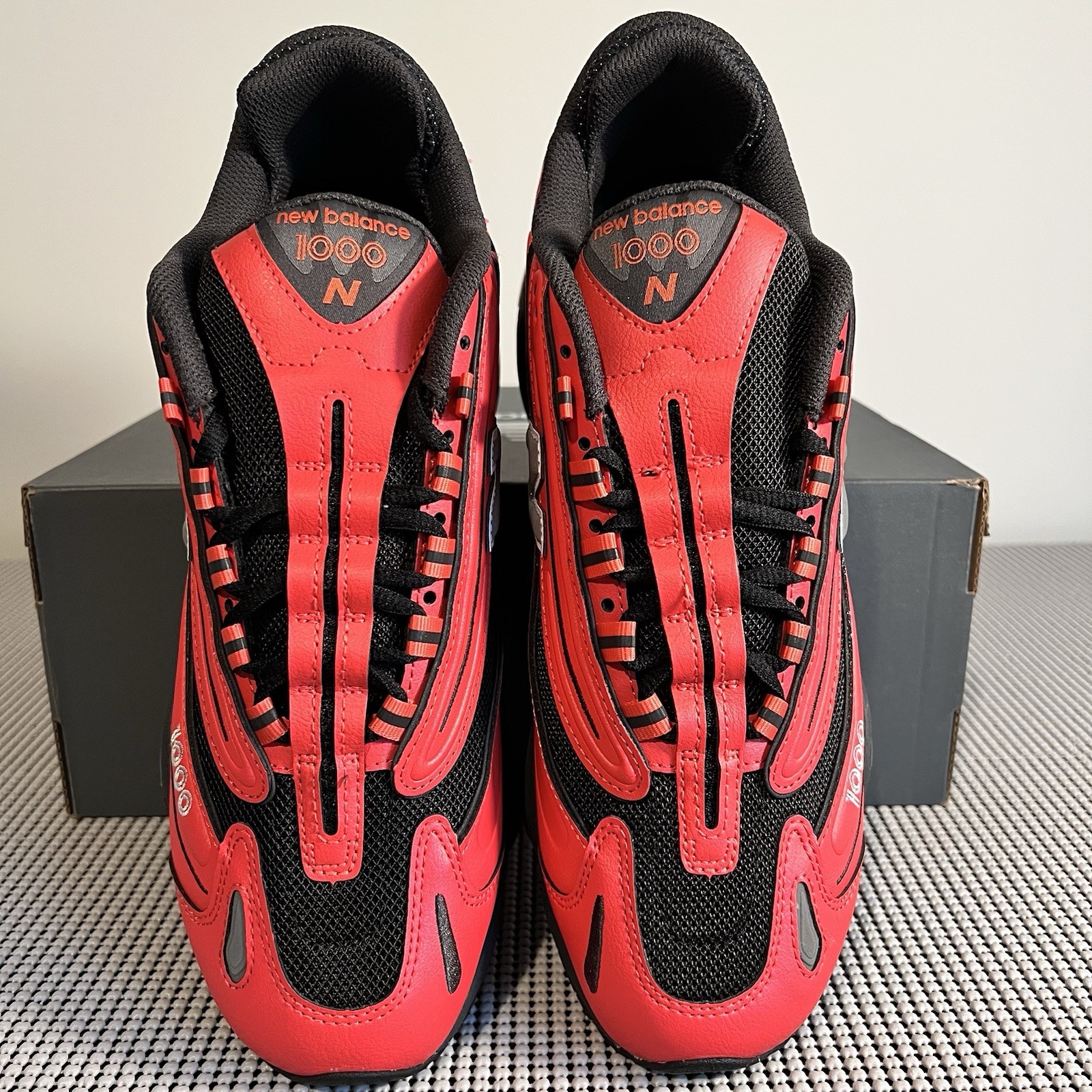 **RARE NEW BALANCE 1000 Classics Red Grey Black Running M1000MSR - Men’s 12 image 6
