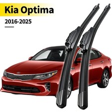 2Pcs Front Windshield Flat Wiper Blades Set For Kia Optima 2016-2025 26"+18"