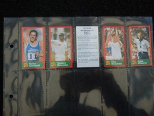ONE COMPLETE SET OF FIVE TRADE CARDS K THE B SPORTS STARS
