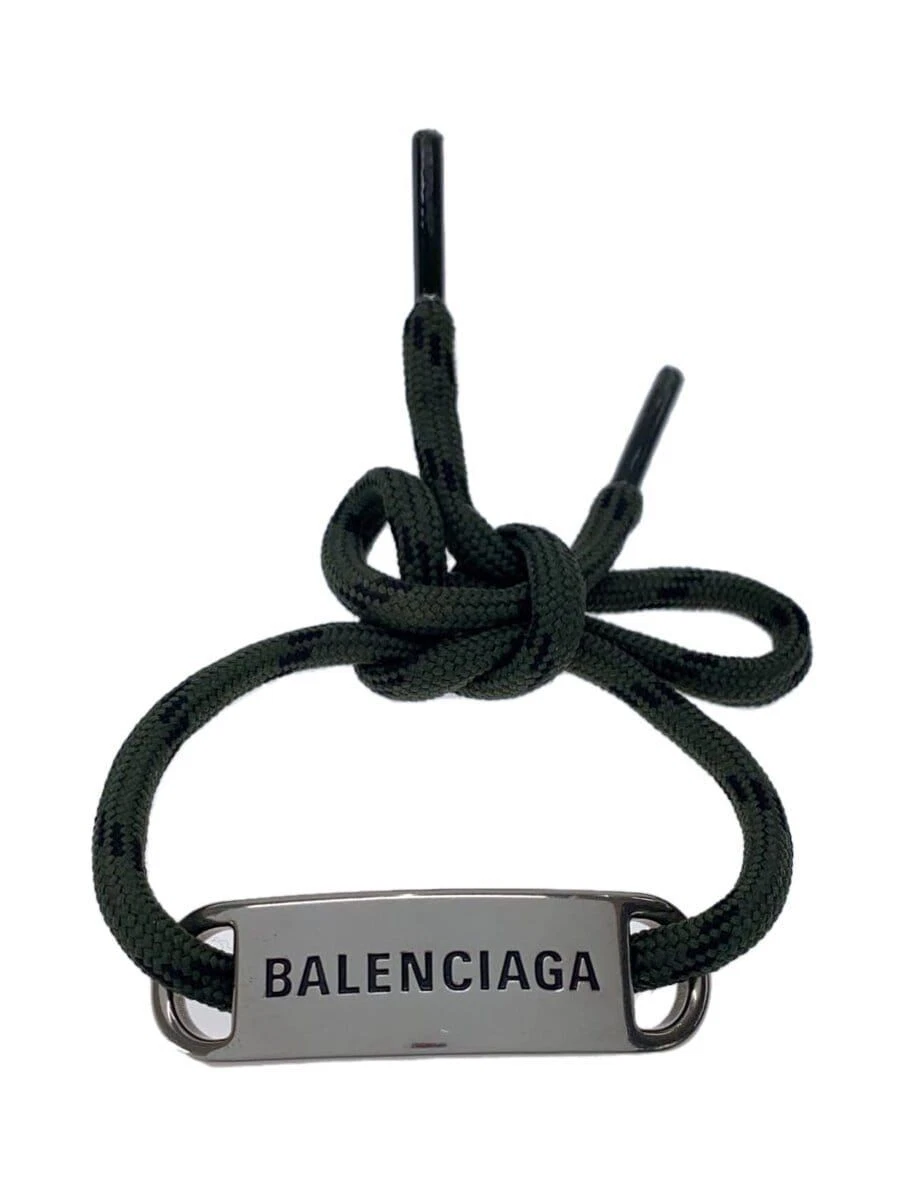 BALENCIAGA Bracciale Logo Placca GRN Uomo