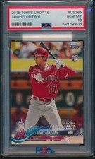 PSA 10 SHOHEI OHTANI/OTANI 2018 TOPPS UPDATE Rookie Debut LA ANGELS RC GEM MINT