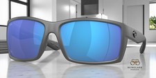 COSTA DEL MAR 6S9007 33 Reefton Matte Gray Blue Mirror 64 mm Men's Sunglasses
