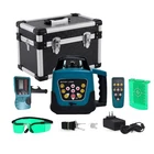 Rotary Laser Level Green Beam 1650ft 360 Self-Leveling Cross Line Measuring Tool