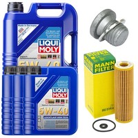 MotoröL Filter Set 5W-40 Liqui Moly 8 Liter + Schraube FüR Mercedes Sprinter