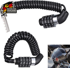 Mini Fahrradhelmschloss 150cm Zahlencode leichter Schutz für Helm Motorrad