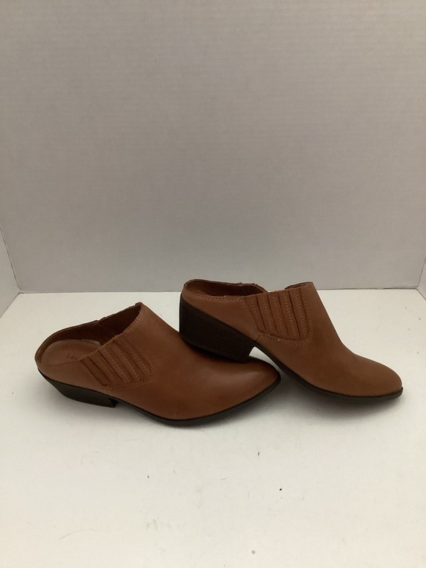 House Of Harlow 1960 Boho/Western Cognac Leather Mules 7.5 M