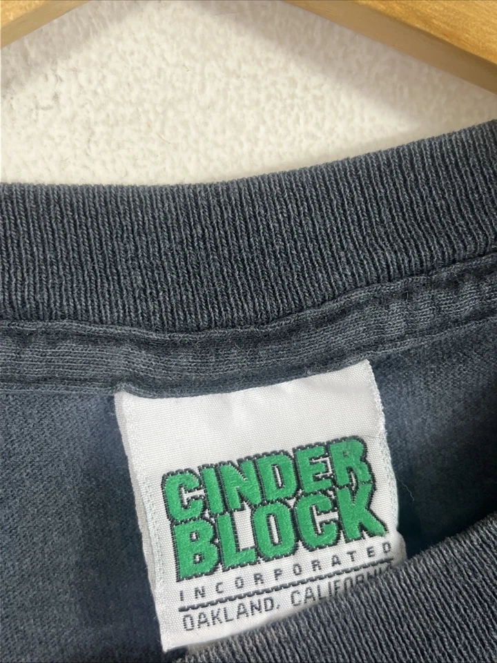 Vintage 90s AFI A Fire Inside T-Shirt Size Small Hate Punk Rock Cinder Block - Image 3 of 4