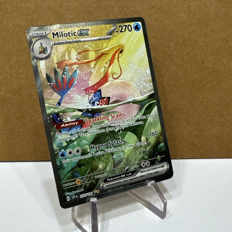 Pokemon TCG Milotic ex 237/191 Surging Sparks  Special Illustration Rare - Image 2 of 4