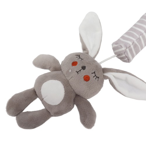 Stroller Rattle Hanging Toy Cute Animal Shape Soft Plush Squeaky Baby Hangi GS - Picture 3 of 12