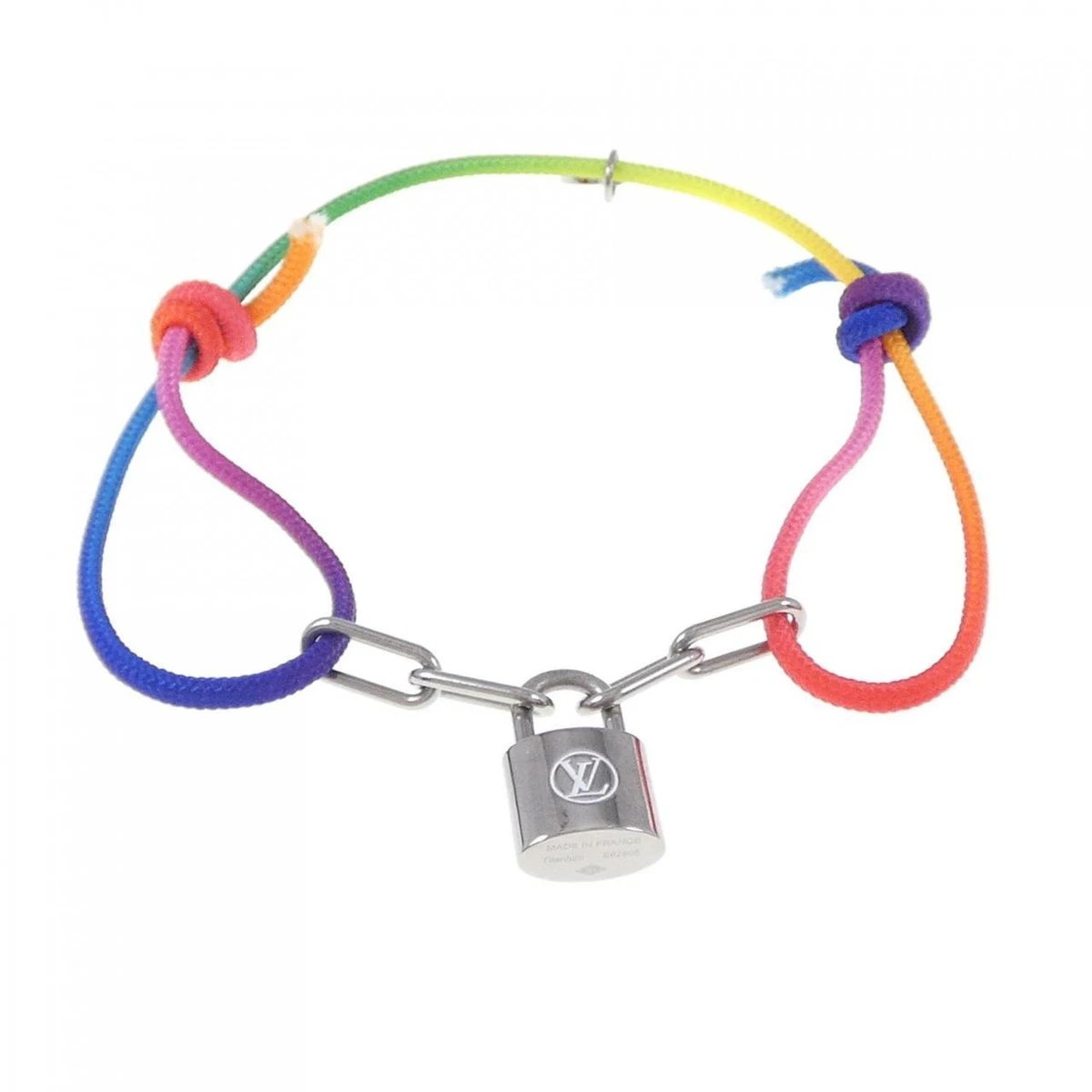 Virgil Abloh Designed UNICEF x LV Silver Lockit Bracelet