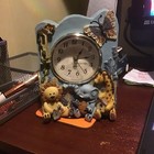 CARTOON ANIMALS CAST SURROUN DESKTOP CLOCK  1-12 NUMBERS BIRTHDAY CHRISTMAS TIME