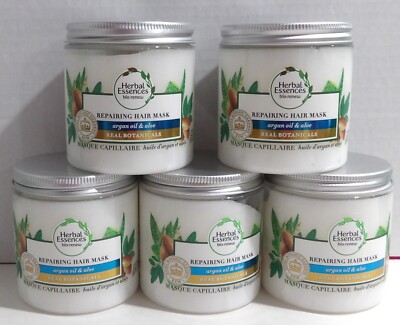 5 x 8 oz Herbal Essences Argan Oil & Aloe Repairing Hair Mask