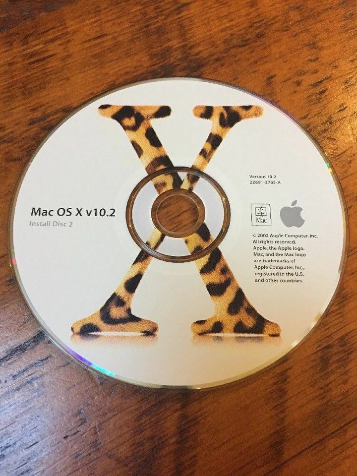 Mac OS X 10 v10.2 Jaguar Macintosh Upgrade Install Software Discs CDs 2002 - Image 4 of 4