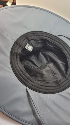 NWT Simplicity Deluxe UV-6000 Sun Hat Gray Toggle String One Size - Picture 3 of 4